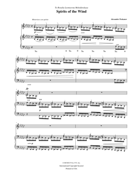 Spirits Of The Wind Sheet Music