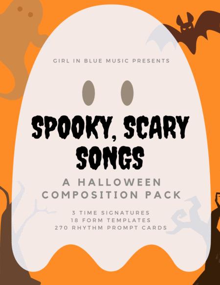 Spooky Scary Songs A Halloween Composition Pack Sheet Music