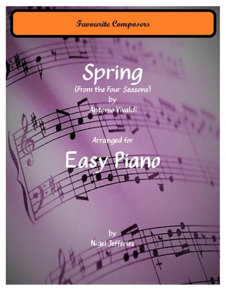 Free Sheet Music Spring From The Four Seasons Arranged For Easy Piano