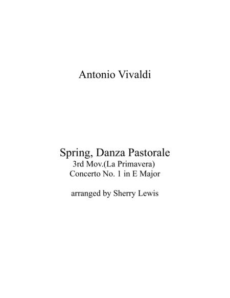 Spring La Primavera 3rd Mov Danza Pastorale String Trio Of 2 Violins And Cello Or Violin Viola And Cello Sheet Music