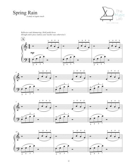 Spring Rain For Beginning Piano Students Sheet Music