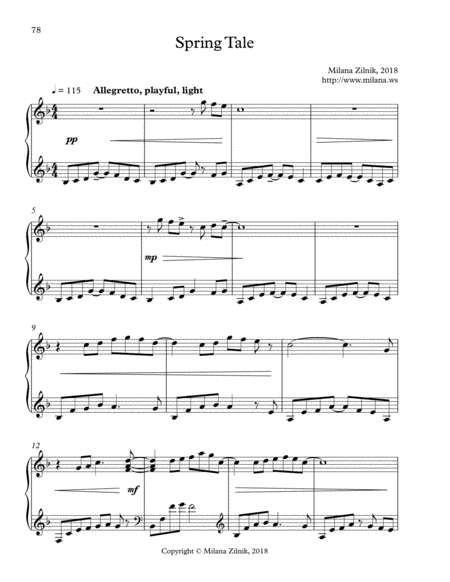 Spring Tale Sheet Music