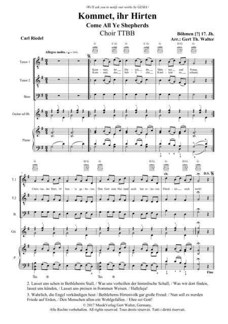 Srnade D Hiver For Trombone Or Low Brass Quartet Sheet Music