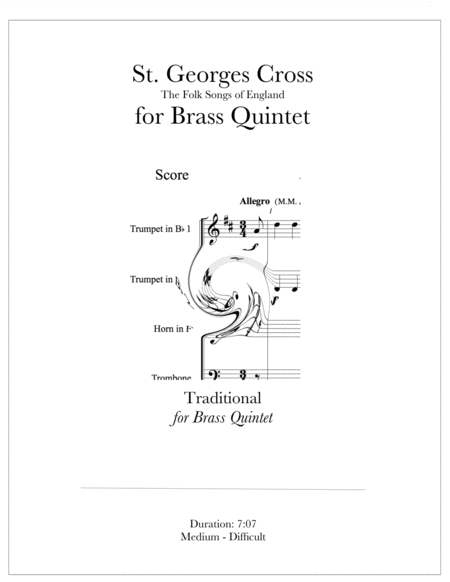 Free Sheet Music St Georges Cross The Folk Songs Of England