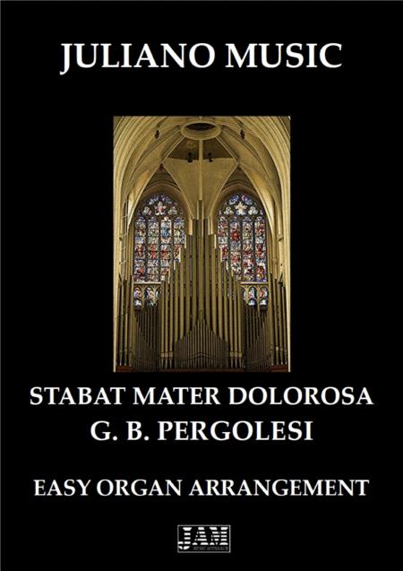 Free Sheet Music Stabat Mater Easy Organ G B Pergolesi