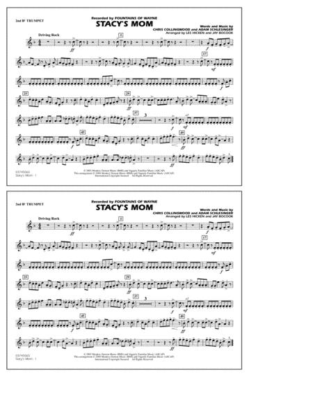Stacys Mom Arr Les Hicken And Jay Bocook 2nd Bb Trumpet Sheet Music