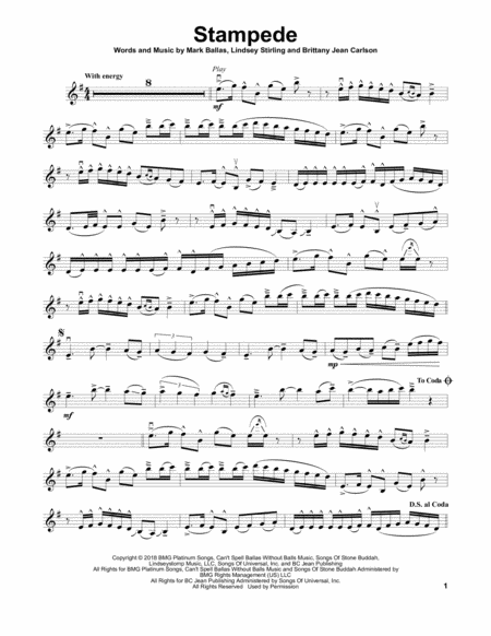 Free Sheet Music Stampede