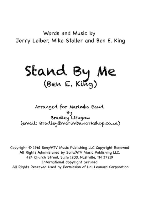 Stand By Me Arranged By Bradley Lithgow For Marimba Band Diatonic In C Sheet Music