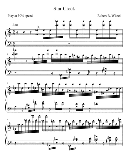 Star Clock Sheet Music