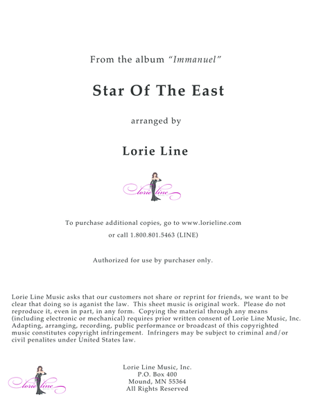 Free Sheet Music Star Of The East