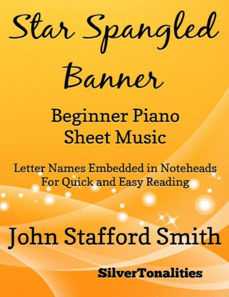 Free Sheet Music Star Spangled Banner Beginner Piano Sheet Music