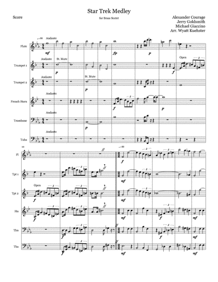 Star Trek Medley Sheet Music