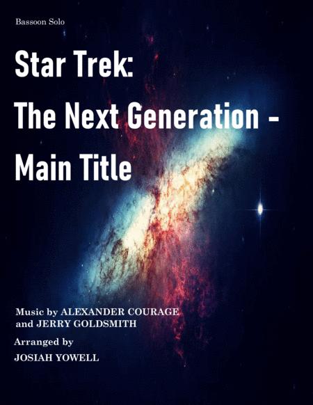 Free Sheet Music Star Trek The Next Generation Main Title Bassoon Solo