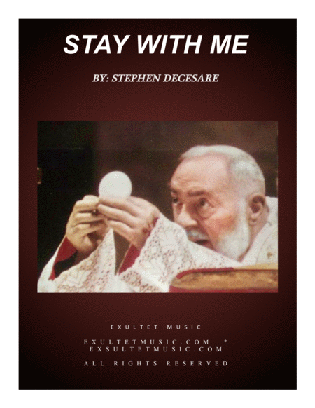 Stay With Me A Communion Song Sheet Music