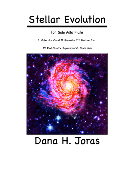 Stellar Evolution For Solo Alto Flute Sheet Music