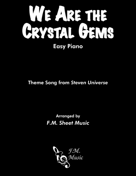 Steven Universe Theme Easy Piano Sheet Music