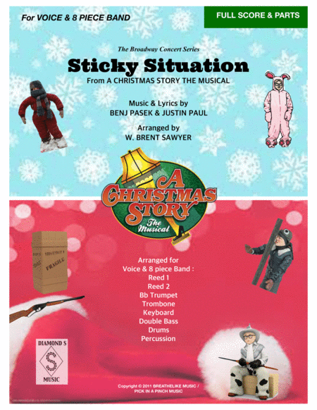 Free Sheet Music Sticky Situation From The Musical A Christmas Story For Voices And 8 Piece Band Full Score Parts