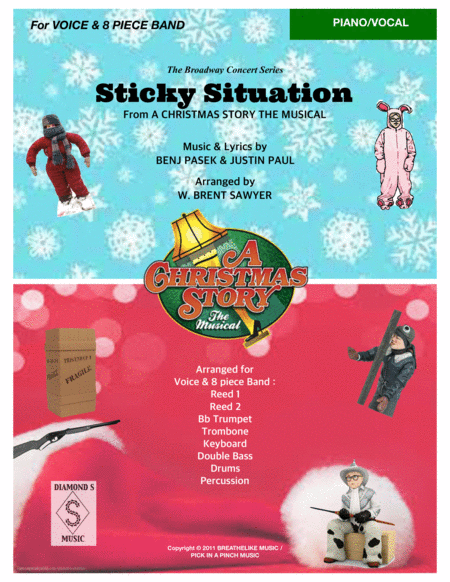 Sticky Situation From The Musical A Christmas Story For Voices And 8 Piece Band Piano Vocal Score Sheet Music