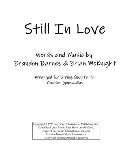 Free Sheet Music Still In Love Brian Mcknight String Quartet Beautiful Song For Weddings