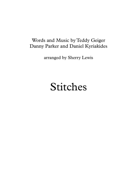 Stitches Solo Violin For Violin Solo Sheet Music