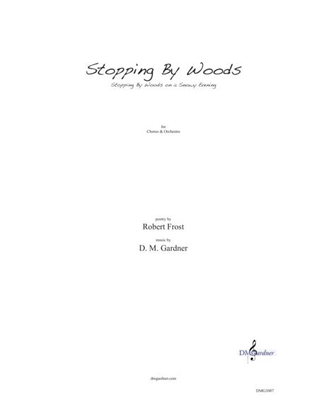 Stopping By Woods Robert Frost Choral Score Sheet Music