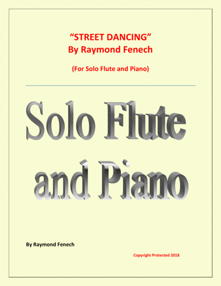 Free Sheet Music Street Dancing For Solo Flute And Piano