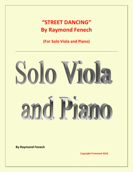 Free Sheet Music Street Dancing For Solo Viola And Piano Early Intermediate Intermediate Level