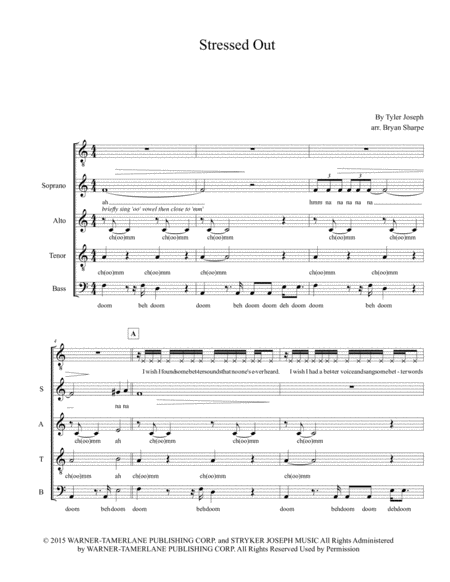 Stressed Out Sheet Music