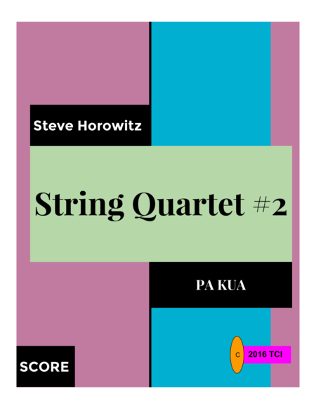 String Quartet 2 Pa Kua Sheet Music