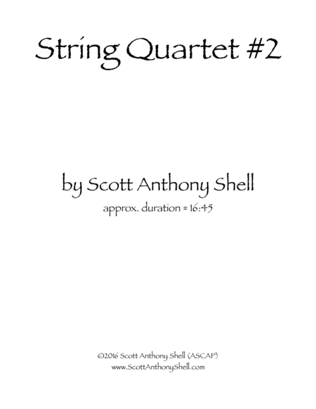 String Quartet 2 Sheet Music