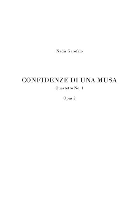 Free Sheet Music String Quartet No 1 Confidences Of A Muse