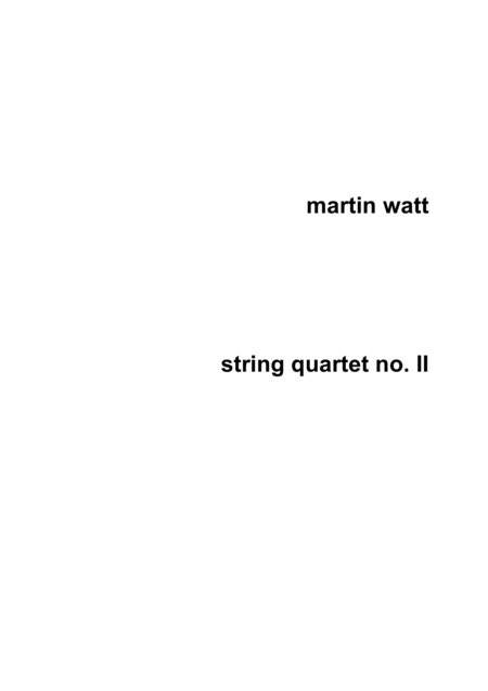 Free Sheet Music String Quartet No Ii