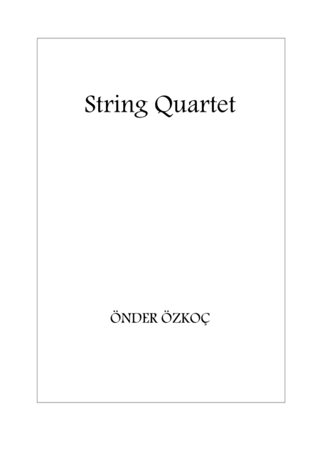 Free Sheet Music String Quartet Parts