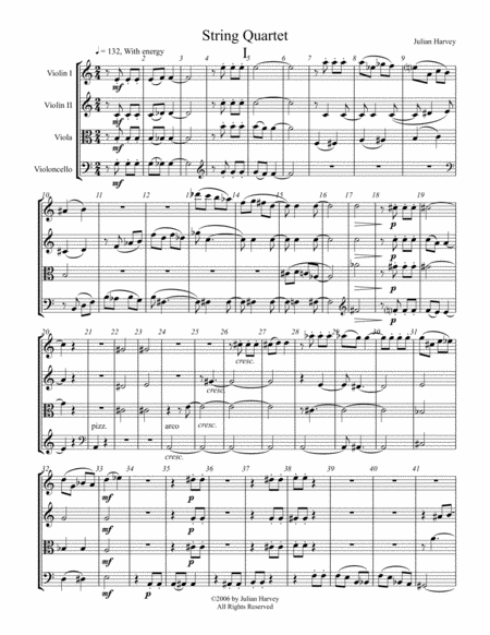 Free Sheet Music String Quartet