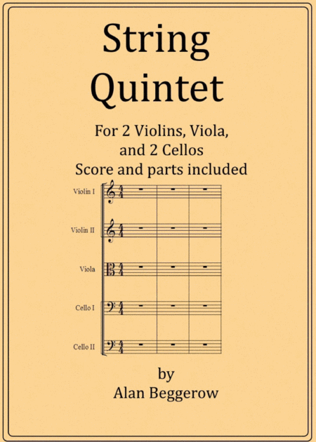 String Quintet No 1 Sheet Music