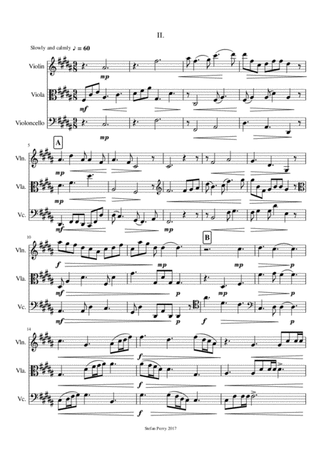 Free Sheet Music String Trio In F Ii