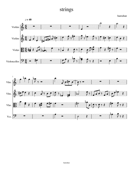 Free Sheet Music Strings