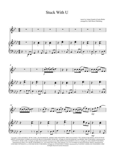 Stuck With U For Clarinet And Piano Sheet Music