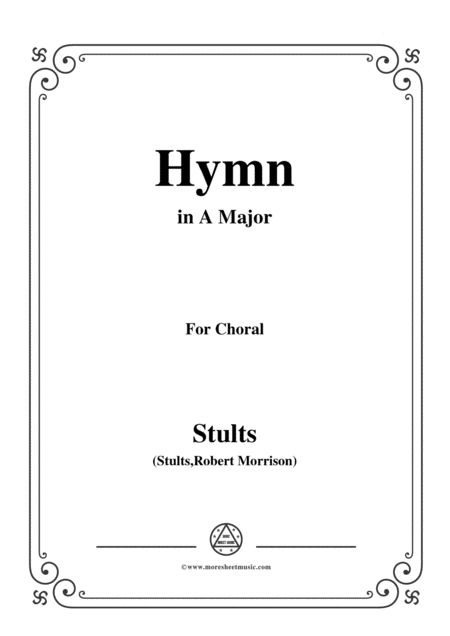 Free Sheet Music Stults The Story Of Christmas No 5 Hymn While Shepherds Watched Their Flocks In A Major For Choral