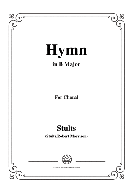 Free Sheet Music Stults The Story Of Christmas No 5 Hymn While Shepherds Watched Their Flocks In B Major