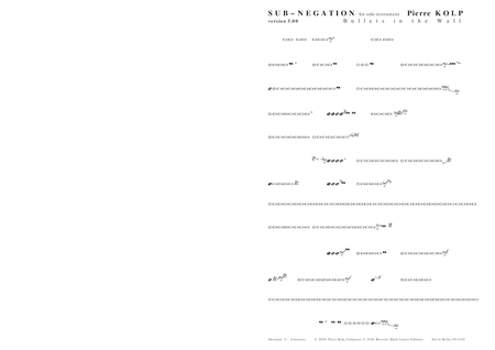 Sub Negation 5 Solo For Any Instrument Sheet Music