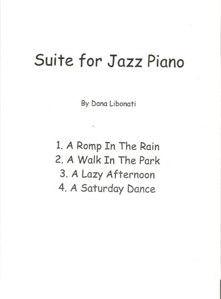 Suite For Jazz Piano A Lazy Afternoon Sheet Music