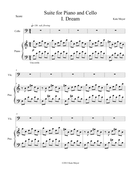 Suite For Piano And Cello Sheet Music