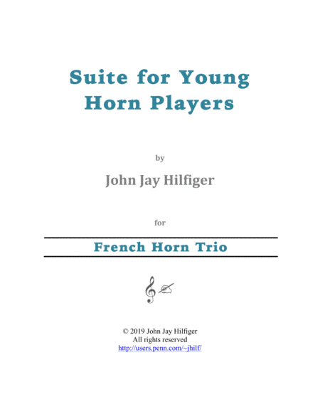 Free Sheet Music Suite For Young Horn Players