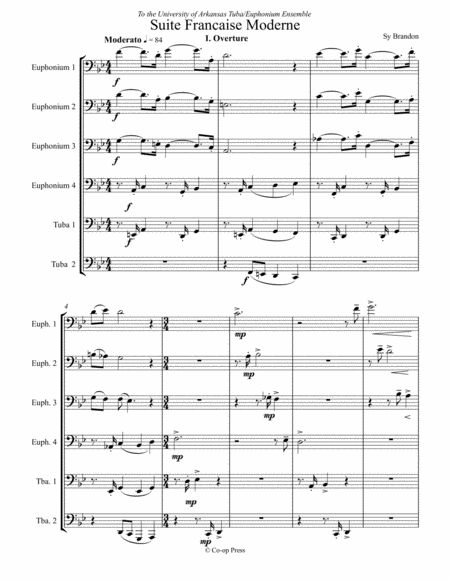 Suite Francaise Moderne Sheet Music