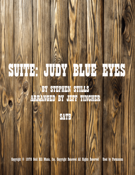 Free Sheet Music Suite Judy Blue Eyes