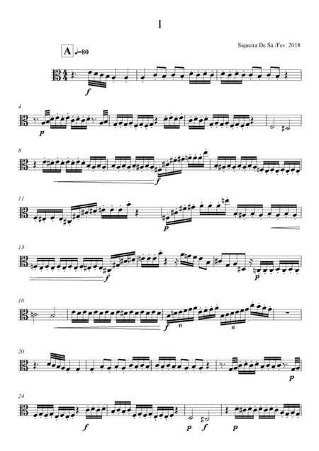 Suite N 2 For Viola De Arco Solo Sheet Music