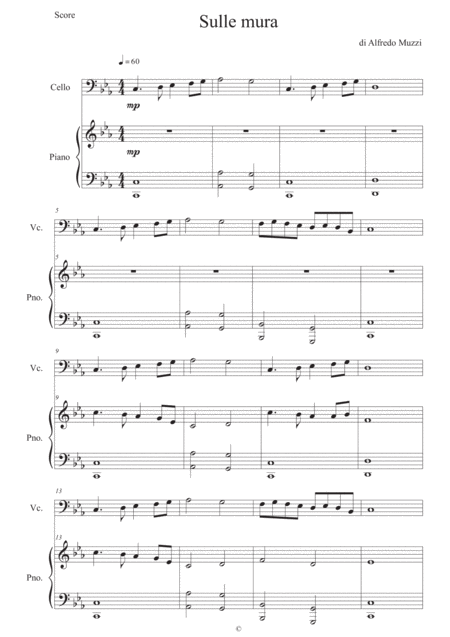 Free Sheet Music Sulle Mura