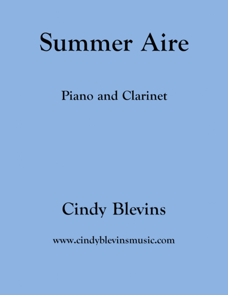 Summer Aire For Piano And Clarinet Sheet Music