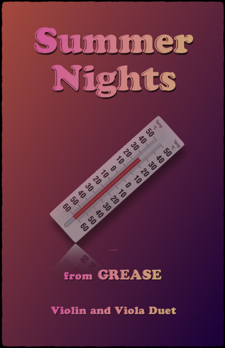 Free Sheet Music Summer Nights From Grease Violin And Viola Duet